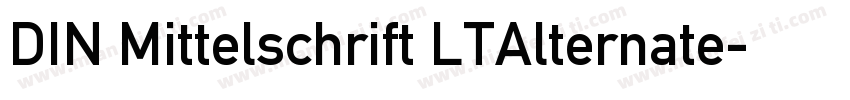 DIN Mittelschrift LTAlternate字体转换